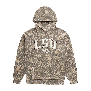 Men's Uscape Apparel Camo LSU Tigers Back Bay Fleece Hoodie