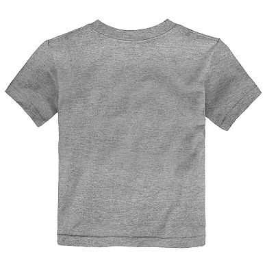 Toddler Fanatics Heather Gray Los Angeles Dodgers 2025 World Series Champions Locker Room Replica T-Shirt