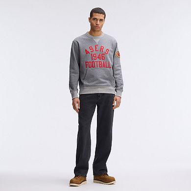 Fanatics Athletic Heather Gray San Francisco 49ers IconicFleece Pocket Sweatshirt