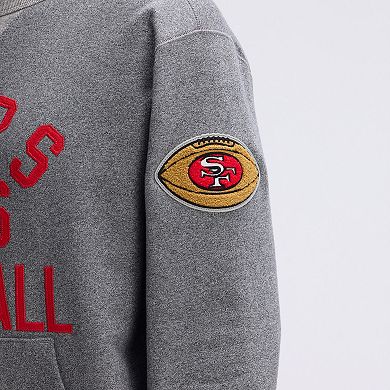 Fanatics Athletic Heather Gray San Francisco 49ers IconicFleece Pocket Sweatshirt
