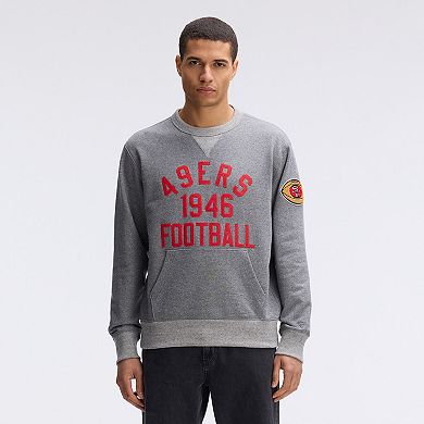 Fanatics Athletic Heather Gray San Francisco 49ers IconicFleece Pocket Sweatshirt