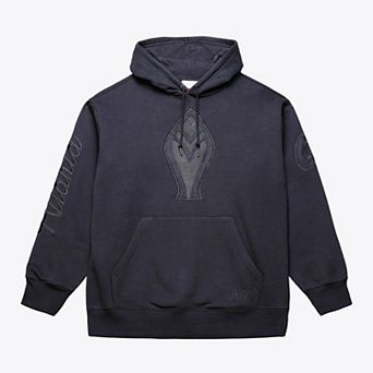 Men's Mitchell & Ness Black Atlanta Braves Phantom Fleece Hoodie