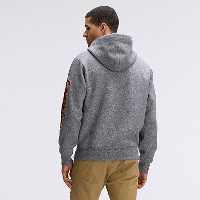 Fanatics Athletic Heather Gray Washington Commanders IconicFleece Letterman Hoodie