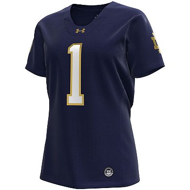 Women's Under Armour Navy Notre Dame Fighting Irish #1 Replica Football Jersey