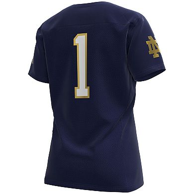 Women's Under Armour Navy Notre Dame Fighting Irish #1 Replica Football Jersey