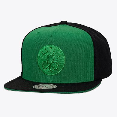 Men's Mitchell & Ness Kelly Green/Black Boston Celtics Color Pop Snapback Hat