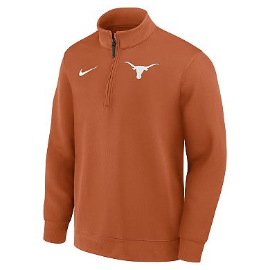 Men's Nike Texas Orange Texas Longhorns 2025 Coaches Premium Dri-FIT Half-Zip Pullover