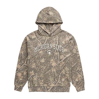 Men's Uscape Apparel Camo Michigan State Spartans Back Bay Fleece Hoodie