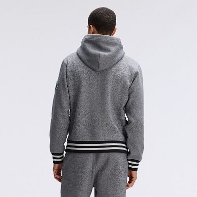 Fanatics Athletic Heather Gray Philadelphia Eagles IconicFleece Tipped Hoodie