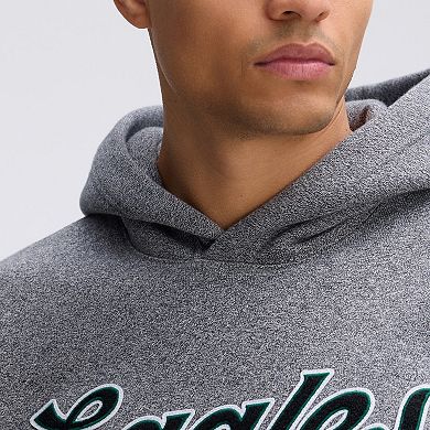 Fanatics Athletic Heather Gray Philadelphia Eagles IconicFleece Tipped Hoodie