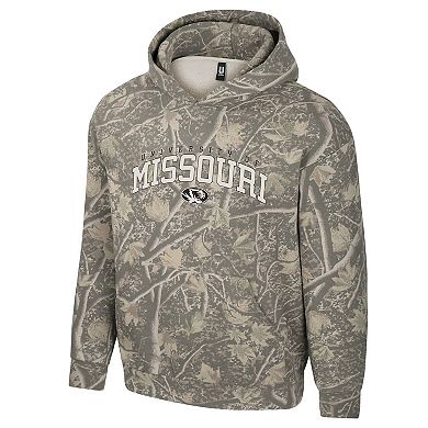Men's Uscape Apparel Camo Missouri Tigers Back Bay Fleece Hoodie