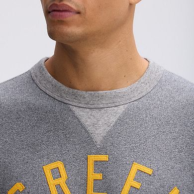 Fanatics Athletic Heather Gray Green Bay Packers IconicFleece Pocket Sweatshirt