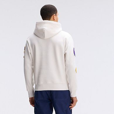 Fanatics Oatmeal Minnesota Vikings IconicFleece Letterman Hoodie