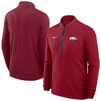 Men's Nike Cardinal Arkansas Razorbacks Basketball Victory Dri-FIT Half-Zip Pullover