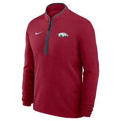 Men's Nike Cardinal Arkansas Razorbacks Basketball Victory Dri-FIT Half-Zip Pullover