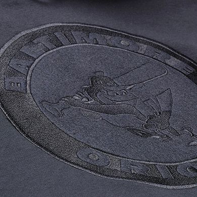 Men's Mitchell & Ness Black Baltimore Orioles Phantom Fleece Hoodie