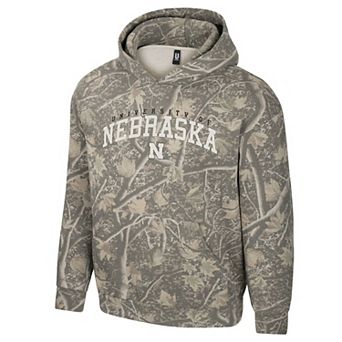 Men's Uscape Apparel Camo Nebraska Huskers Back Bay Fleece Hoodie