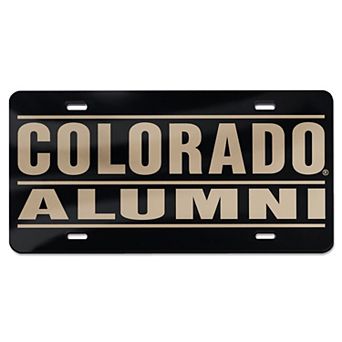 WinCraft Colorado Buffaloes Team Logo 2 Laser Cut Acrylic License Plate