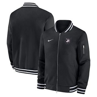 Men's Nike Black Army Black Knights Army 250 Collection Full-Zip Bomber Jacket