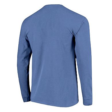 Women's Royal Florida Gators Christmas Elements Comfort Colors Long Sleeve T-Shirt