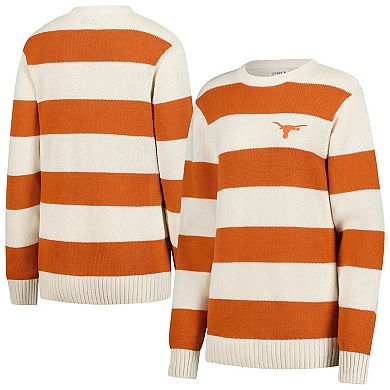 Unisex Uscape Apparel Cream Texas Longhorns Renew Knit Stadium Sweater