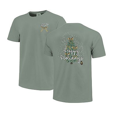 Women's Light Green UCF Knights Christmas Tree Comfort Colors T-Shirt