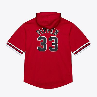 Men's Mitchell & Ness Scottie Pippen Red Chicago Bulls Mesh Name