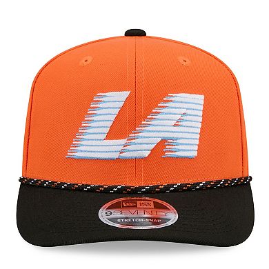 Men's New Era Orange/Black LA Clippers 2025/26 City Edition 9SEVENTY Adjustable Hat
