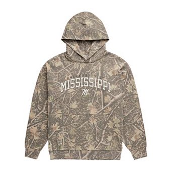 Men's Uscape Apparel Camo Ole Miss Rebels Back Bay Fleece Hoodie
