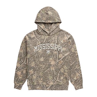 Men's Uscape Apparel Camo Ole Miss Rebels Back Bay Fleece Hoodie