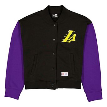 Women's New Era Purple/Black Los Angeles Lakers 2025/26 City Edition Full-Snap Fleece Jacket