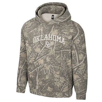 Men's Uscape Apparel Camo Oklahoma Sooners Back Bay Fleece Hoodie