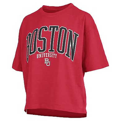 Women's Pressbox Red Boston University Nelson T-Shirt