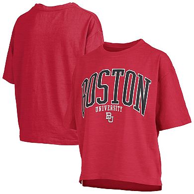 Women's Pressbox Red Boston University Nelson T-Shirt