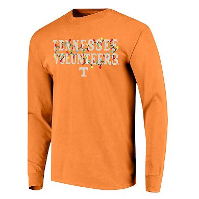 Women's Image One Tennessee Orange Tennessee Volunteers String Lights Comfort Color Long Sleeve T-Shirt