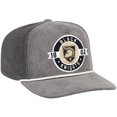 Men's Colosseum Gray Army Black Knights Where's My Hat Podium Adjustable Trucker Hat
