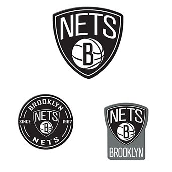 WinCraft Brooklyn Nets 3-Pack Premium Fridge Magnet Set