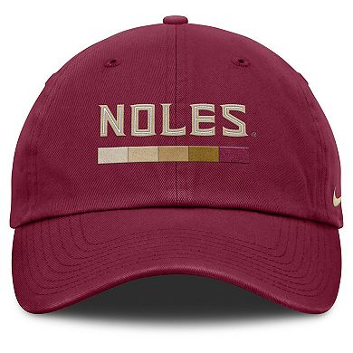 Men's Nike Garnet Florida State Seminoles Club Campus Adjustable Hat