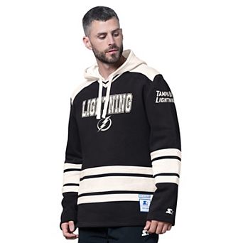 Men's Starter Black Tampa Bay Lightning Slapshot Fashion Hoodie