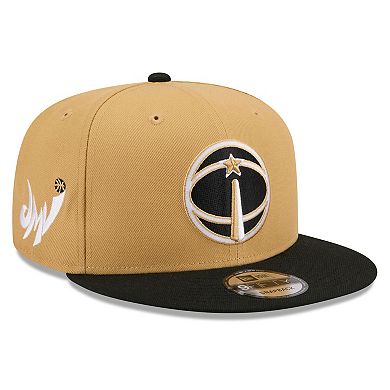 Men's New Era Gold/Black Washington Wizards 2025/26 City Edition 9FIFTY Snapback Hat