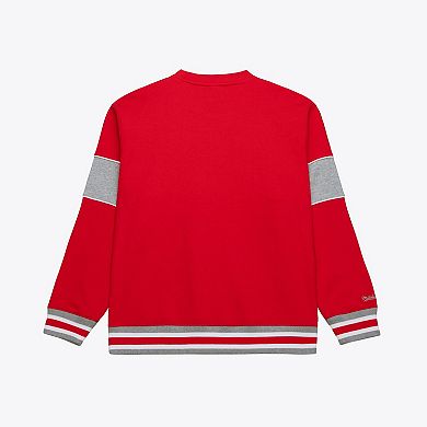 Men's Mitchell & Ness Red Georgia Bulldogs Fleece Sweatshirt
