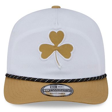 Men's New Era White/Gold Boston Celtics 2025/26 City Edition 19TWENTY Adjustable Hat