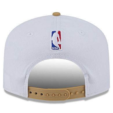 Men's New Era White/Gold Boston Celtics 2025/26 City Edition 19TWENTY Adjustable Hat