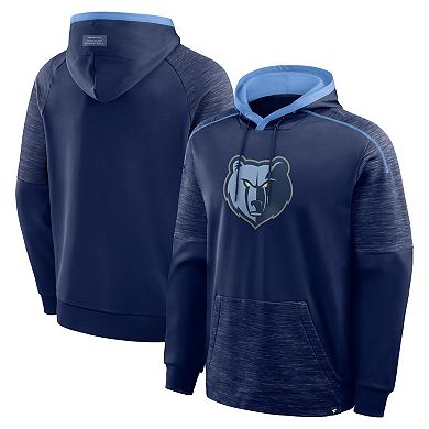 Men's Fanatics Navy Memphis Grizzlies Pick & Roll Defender Pullover Hoodie