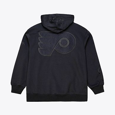 Men's Mitchell & Ness Black Philadelphia Flyers Phantom Fleece Hoodie