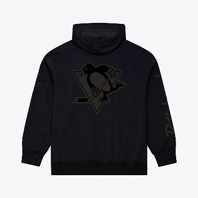 Men's Mitchell & Ness Black Pittsburgh Penguins Phantom Fleece Hoodie