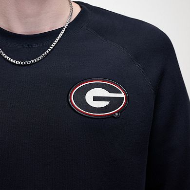 Men's Nike Black Georgia Bulldogs Tech Fleece Raglan Sweatshirt