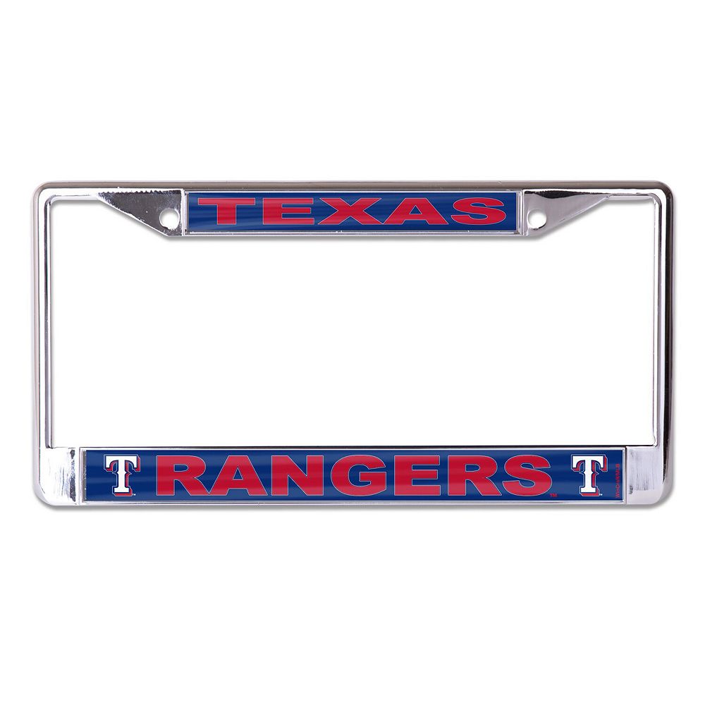 WinCraft Texas Rangers Secondary Logo S/L Metal License Plate Frame