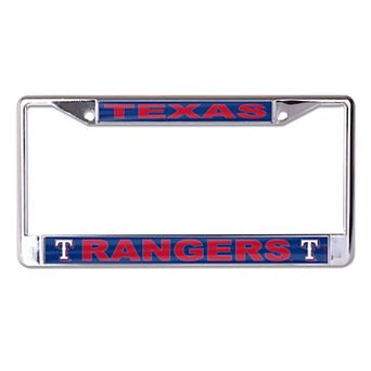 WinCraft Texas Rangers Secondary Logo S/L Metal License Plate Frame