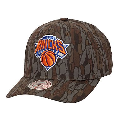 Men's Mitchell & Ness Camo New York Knicks Hidden Pro-Crown Adjustable Hat